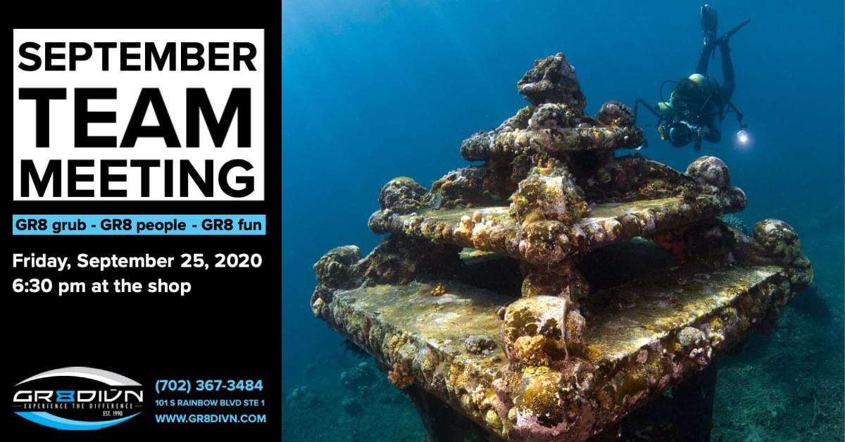 Gr8Divn702's tweet photo. TEAM MEETING TOMORROW! Come tell us what trips you'd like to do with us so we can make your wish come true! 💙🌊🐬🌎🤿💚
#gr8divn https://t.co/GlhjFIHirn
