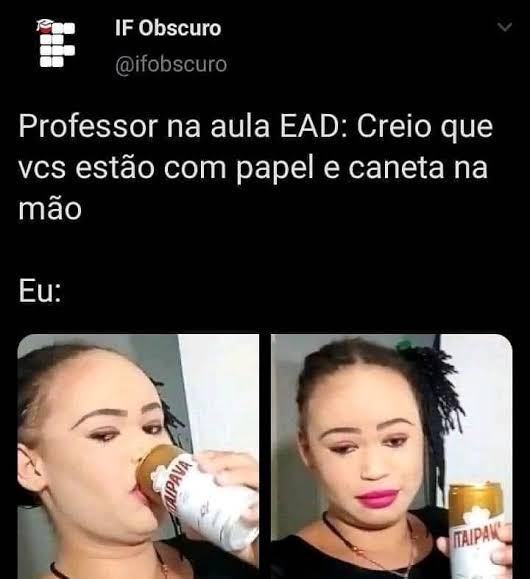 ofindor's tweet image. Se beber não vá pra aula EAD #2020edition