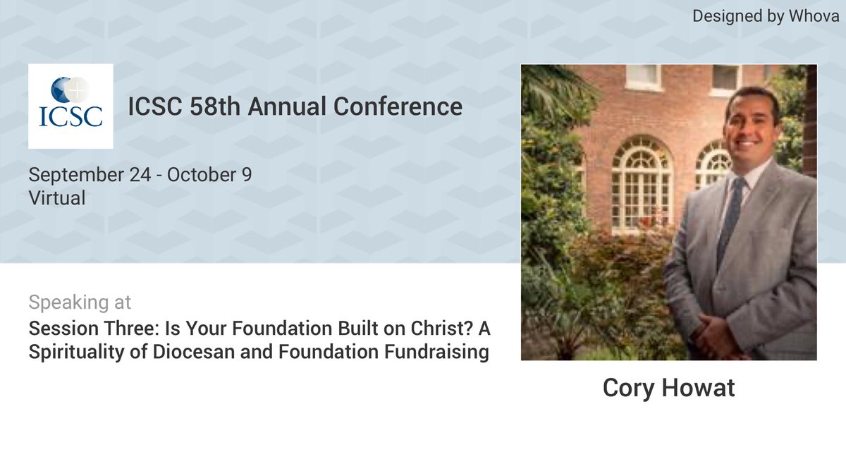 cjhowat's tweet photo. Honored to present this afternoon at #ICSC20 58th Annual Conference.
‘Is your Foundation built on Christ?
A Spirituality of Diocesan and Foundation Fundraising.”
If you want to check it out: https://t.co/VVnmlYD9n3 https://t.co/3FIErFn5my