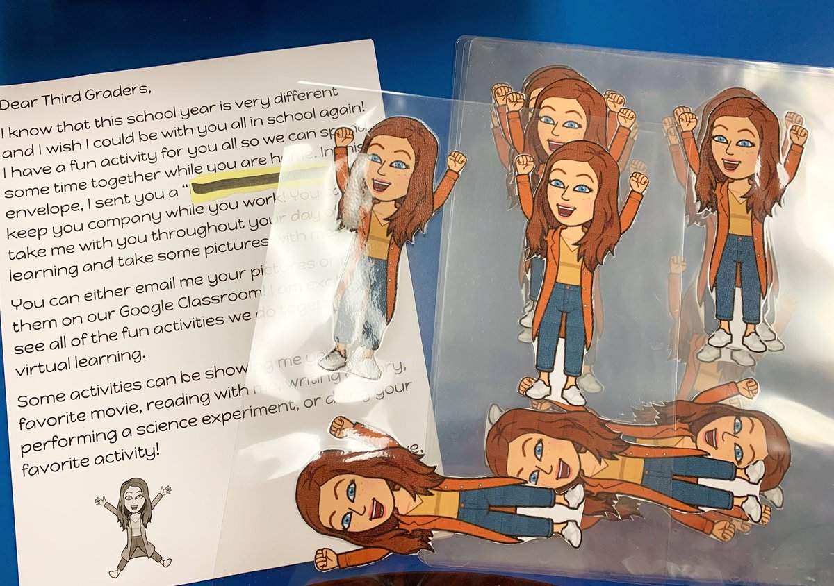Miss_Aulenbach's tweet photo. I am excited to cut these out and send them to my students so they can have a little piece of me with them as they learn! https://t.co/7olaRcj1y9