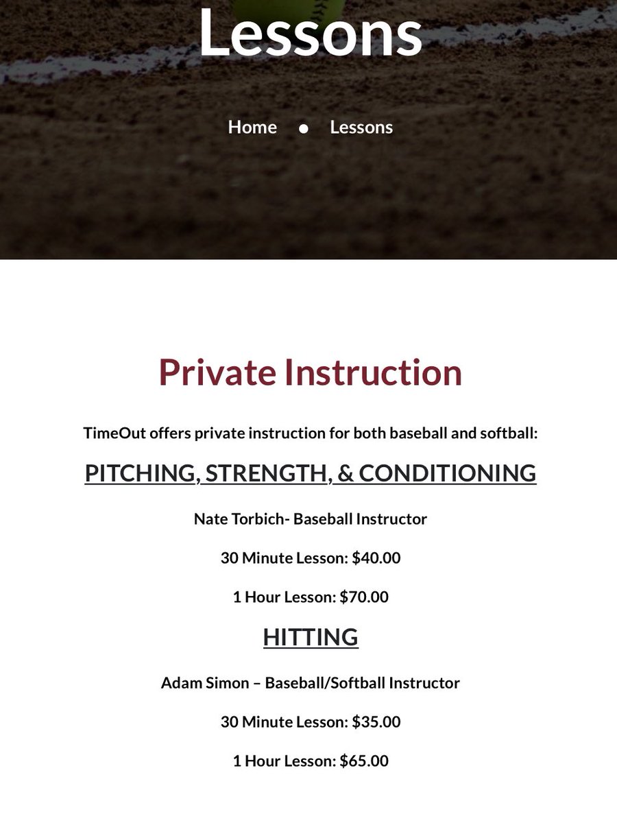 TimeOutBC's tweet image. Don’t forget to call or message us for more information about our private lessons!