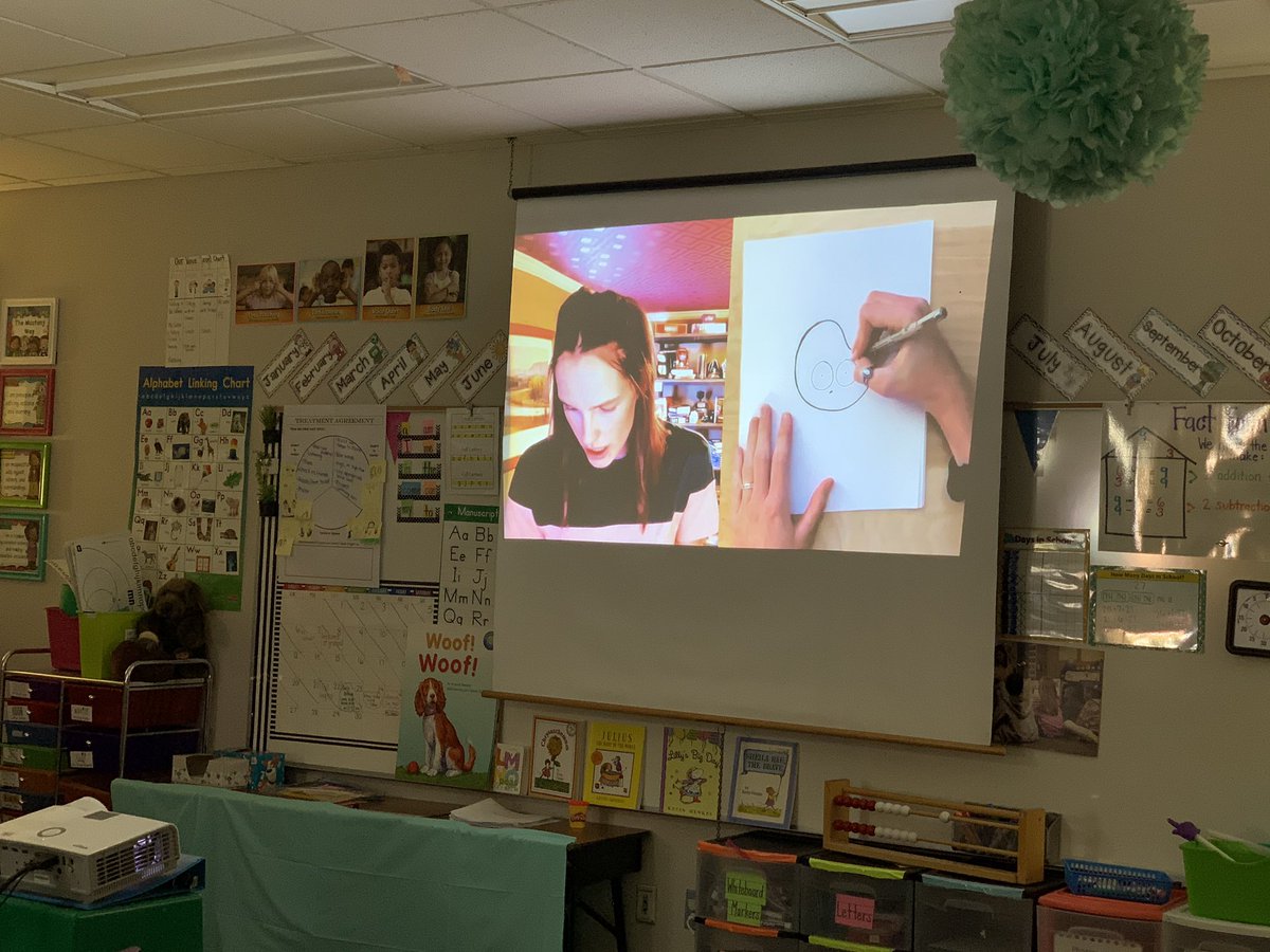 LibMustangs's tweet photo. Great afternoon for our Mustangs with  @patrickcarman and Reece - writing starts with telling a story and illustrating does NOT need to be perfect! ❤️ ✏️ 📚 🎨 #storyofmason #1lisd @LeanderISD_Lib https://t.co/ZByIgbw6uf