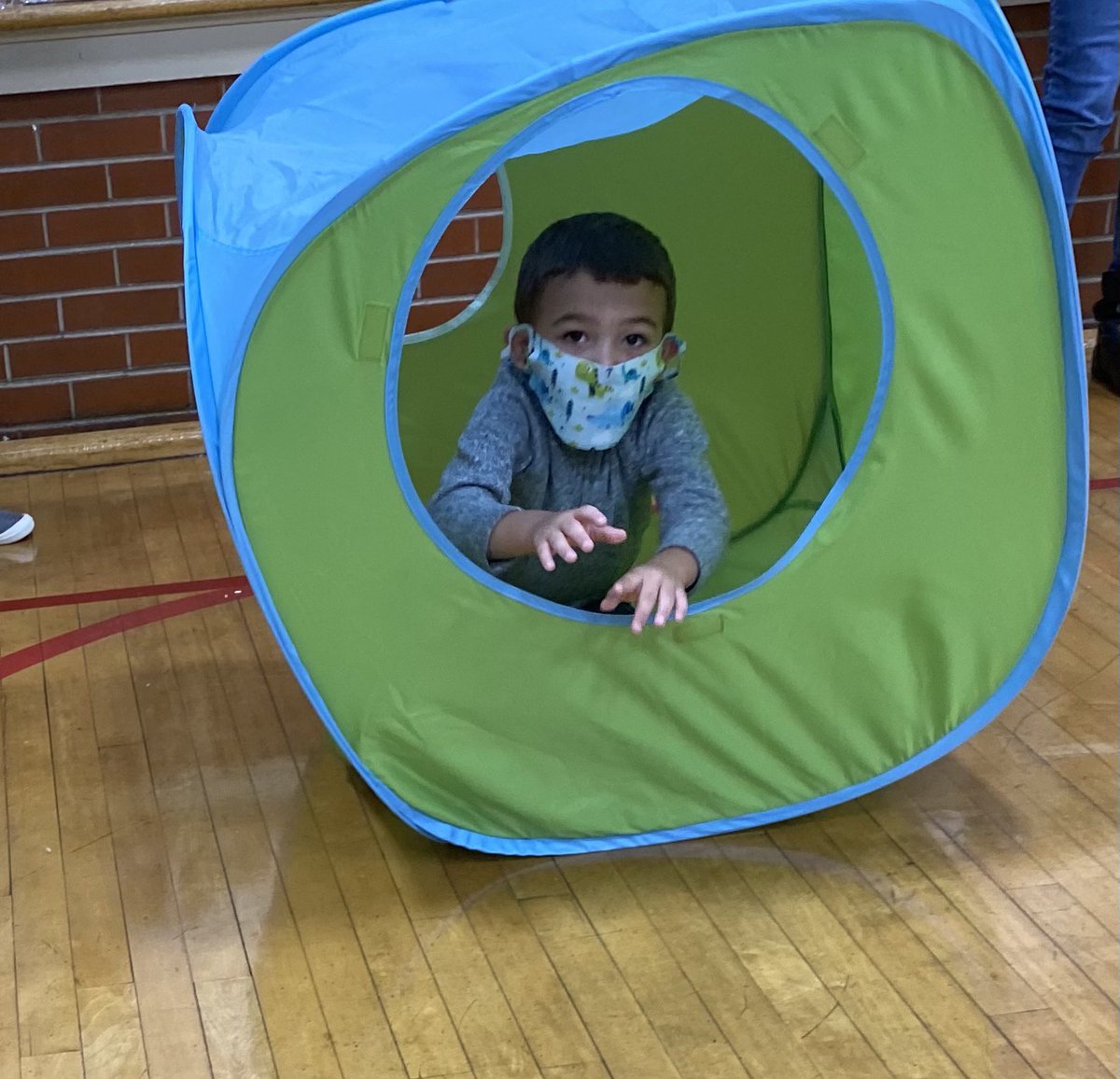 PreK friends having a blast during recess on a rainy day.<a href="/HighlandGville/">HighlandElementary</a>