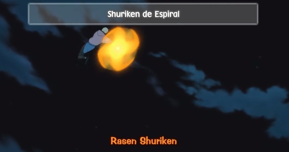 - The Rasen Shuriken is blueIn fact, it was the anime who depicted Rasen Shuriken with a blue color but the colored version of the manga and The Last depicted it as yellow/orange, which is its original color.