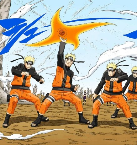 - The Rasen Shuriken is blueIn fact, it was the anime who depicted Rasen Shuriken with a blue color but the colored version of the manga and The Last depicted it as yellow/orange, which is its original color.