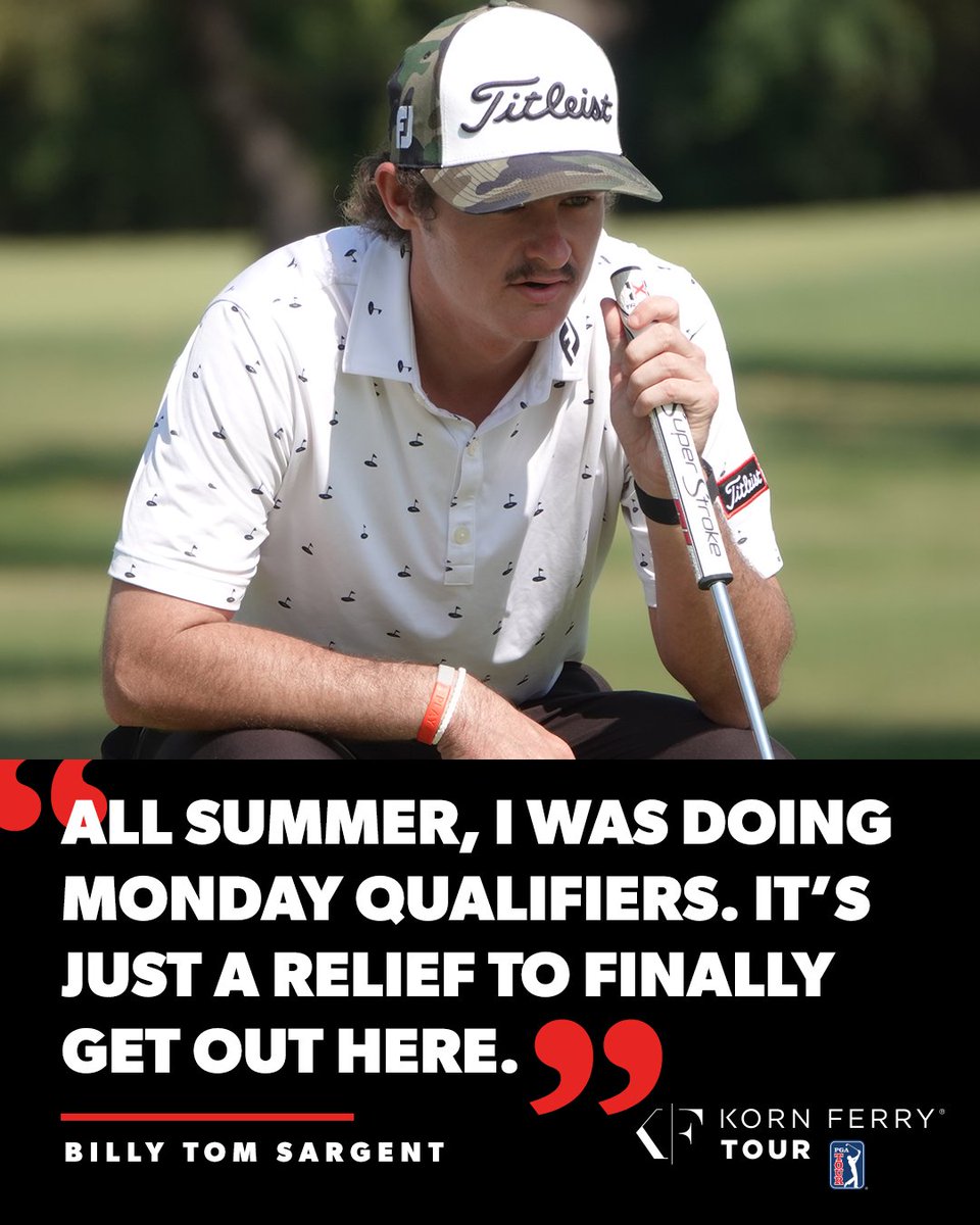 KornFerryTour's tweet photo. Second #KornFerryTour start.
Share of early lead.

Conditional member Billy Tom Sargent (@SargentGolf10) is making his presence felt @WichitaOpen. 👌 https://t.co/jU72UBiTeE