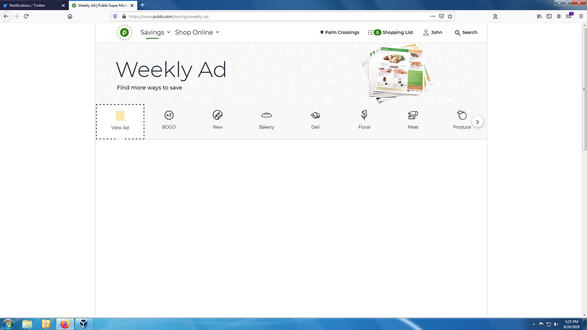 johnryba's tweet photo. @PublixHelps desktop and attached is screencap of what i am seeing. definitely not the same thing i saw 2 days ago. https://t.co/MyqSO8BOOx