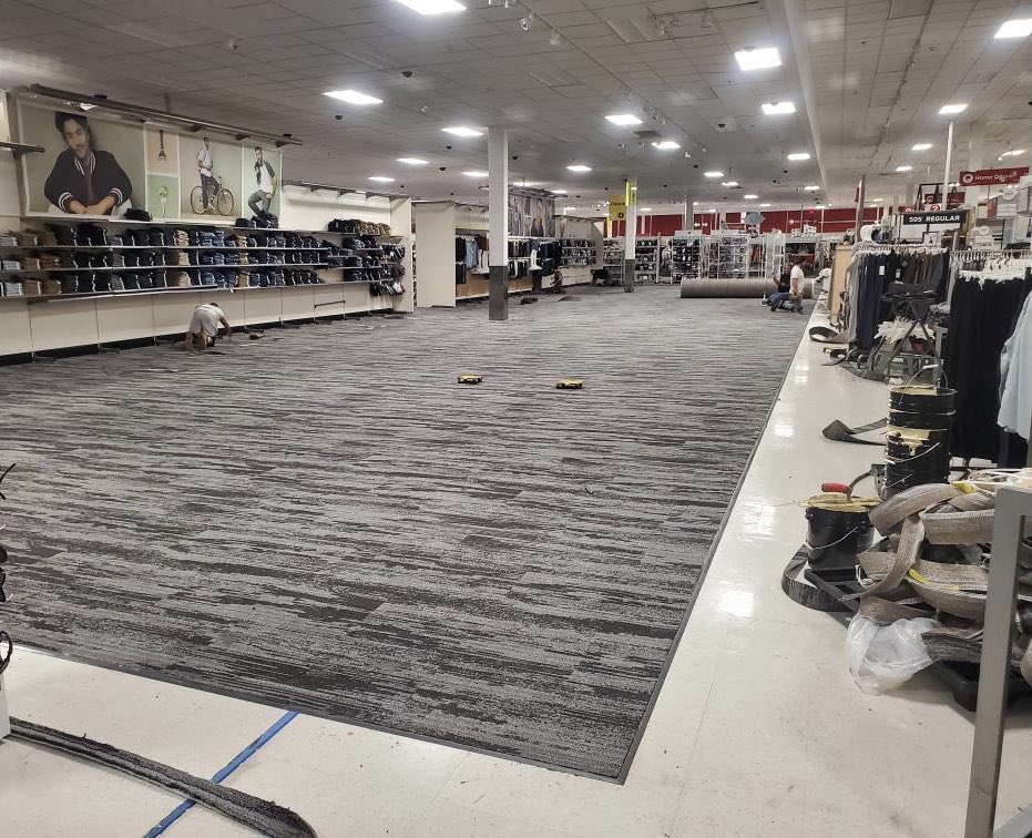 Day 3 of our Carpet Refresh! I Love to see how quickly it’s all coming together! 📷: <a href="/petem396/">Pete Mackrodt</a> #LTownThings