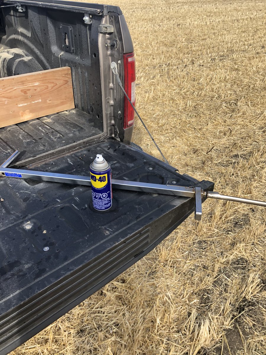 Spending some time soil sampling out at the Saskatoon Station, getting ready for our 2021 demo site.  Hard, dry ground.  Thank goodness I have the secret weapon with me.
