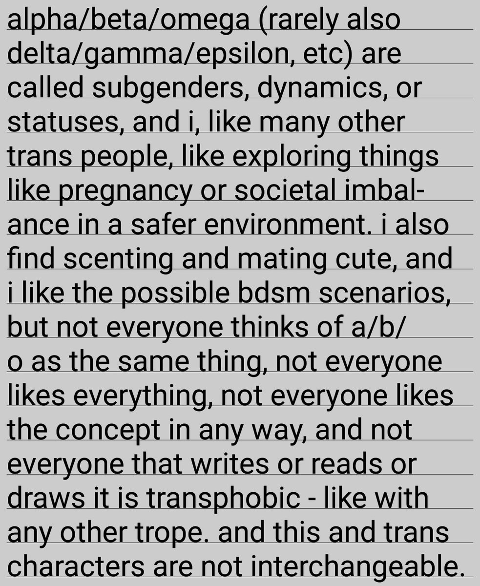 4/4 - tw if you& #39;re trans! see beginning of thread