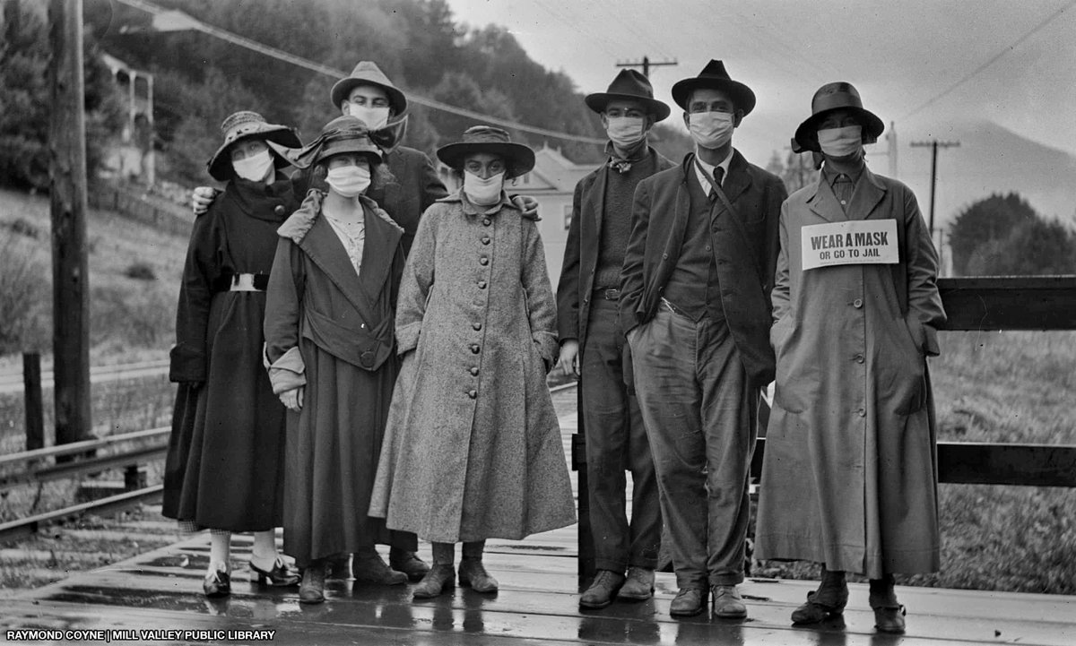 UberFacts (@uberfacts) on Twitter photo This photo was taken in California in 1918, during the Spanish flu pandemic. This photo was taken in California in 1918, during the Spanish flu pandemic.