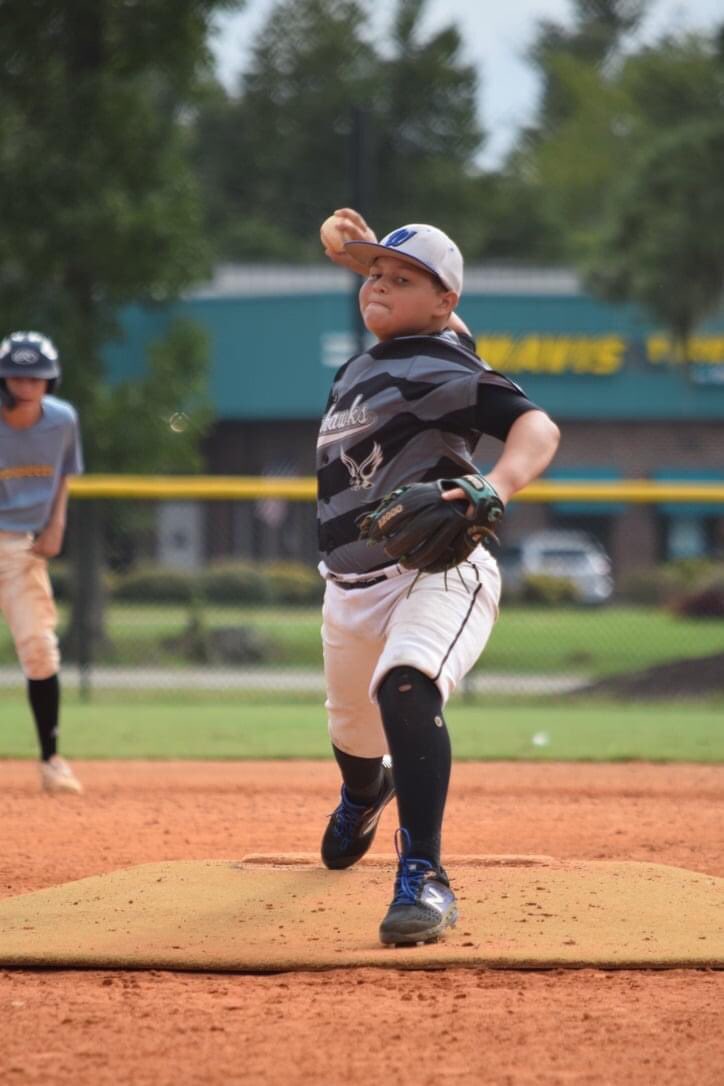 TiBossII's tweet photo. #SandlotToTheShow @MLBNetwork Jaedons first ever pitching from 60ft he threw an 8 pitch and a 9 pitch to start his first 2 innings...pretty amazing ⚾️⚾️⚾️ https://t.co/353M0uLtKg