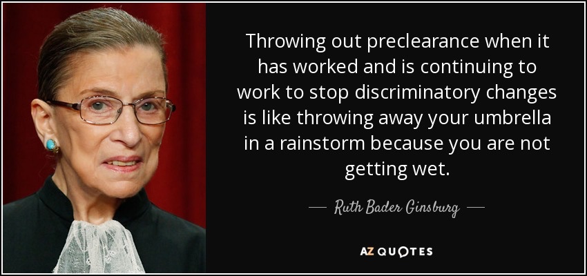 BarExamTutor's tweet photo. If I’m remembering, this is the line (or if not the exact line, this is a line from the dissent) that inspired the moniker, “Notorious RBG.” https://t.co/mjeYJrJib2