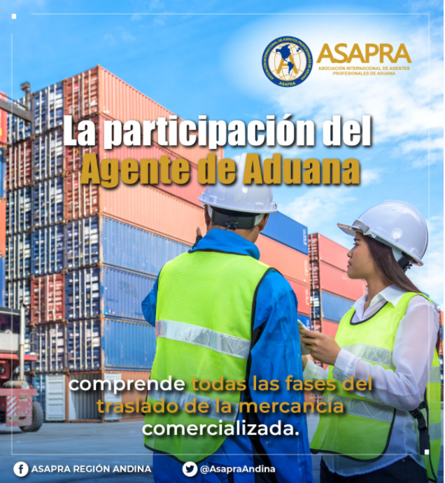 AsapraAndina's tweet photo. La participación del Agente de Aduana comprende todas las fases del traslado de la mercancía comercializada. 

#COLOMBIA #BOLIVIA #PERÚ #VENEZUELA Y #ECUADOR #OMA #ASAPRA #WCO_OMD https://t.co/eFt6xPE9TZ