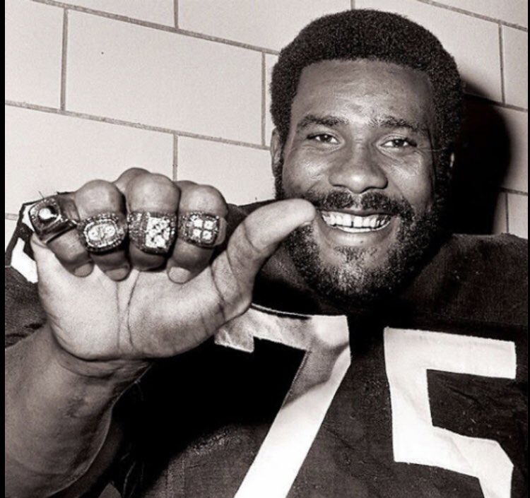 It s this guy s 74th birthday today! Happy birthday, Mean Joe Greene!!  