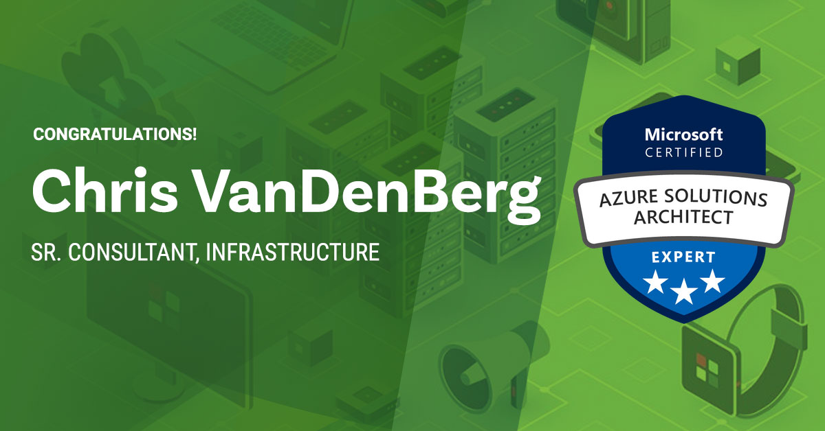 Congratulations Chris on earning your #Azure Solutions Architect Expert certification! Well done - we know that's a challenging one! #MicrosoftAzure #MicrosoftCertified #SparkieLife