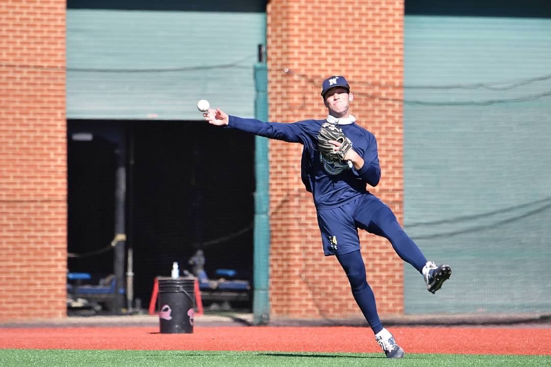 NavyBaseball's tweet photo. Work now, win later💪 #GoNavy https://t.co/IPYRdf6sV9