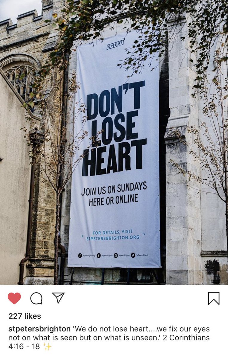Kate Middleton (@communik8ion) on Twitter photo Love this from <a href="/stpeters_church/">St Peter's Brighton</a> #dontloseheart Wish I could walk past to snap it but gonna have to be satisfied with sharing from a distance! Love this from <a href="/stpeters_church/">St Peter's Brighton</a> #dontloseheart Wish I could walk past to snap it but gonna have to be satisfied with sharing from a distance!