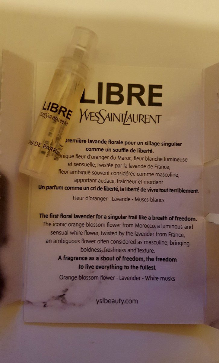 PerfectParfums's tweet image. Name of the Company- @YSL Yves Saint Laurent

The perfume name- Libre

What I Like about Libre- Daytime| Evening scent| very classy

How I would describe Libre- Notes of Lavender| Orange Blossom| Cedar

Fact- Singer @DUALIPA is the Frangrance Ambassador for the Libre Campaign