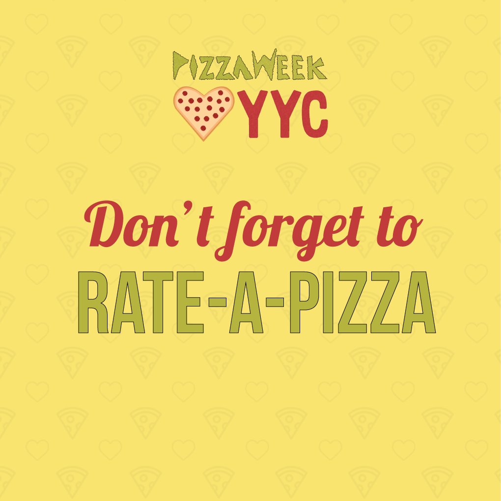 Who get's crowned #YYCsBestPizzas? That's up to you! Don't forget to Rate-A-Pizza to ensure your favs stay in the running!

Rate-a-Pizza now: docs.google.com/forms/d/e/1FAI…

#YYCPizzaWeek2020 #YYCsbestpizzas #YYC #YYCSupportlocal #YYCPizza #YYCsmallbusiness