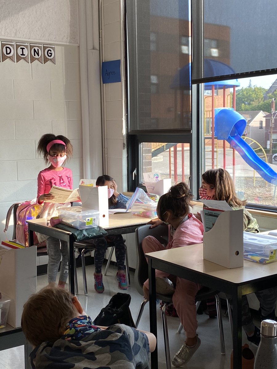 Community circle looked a little different today. We started the day by writing something nice about the person next to us. Then we shared them with the class and practiced what good listening looks and sounds like. Ss loved the positive start to their day!