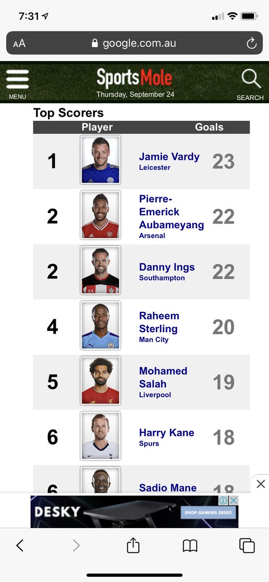 ⁦@andygoldstein05⁩ ⁦@jasoncundy05⁩ for that caller you just had that says salah gets in over sterling because he scores more goals....