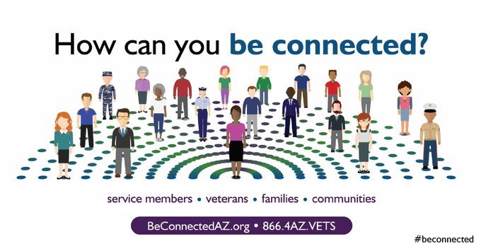 Ensuring our veterans & their families receive the services & support they need to thrive continues to be a priority for #AZ. Learn more about Arizona's #BeConnected program & help prevent veteran suicide: beconnectedaz.org #SuicidePrevention #SuicidePreventionMonth #SPM20