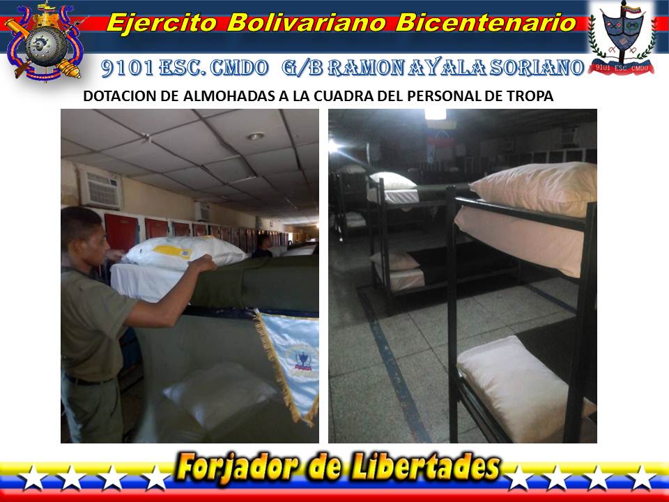 Esc9101's tweet photo. #23Sep20 @Esc9101 hace dotación al personal de V.S.V de material de intendencia (Almohada) para mejorar el bienestar del personal de esta gran Unidad fundamental
#MaduroVictoriosoEnLaONU
#EjércitoBolivarianoBicentenario
#FANB https://t.co/O1oWP9h2Bw