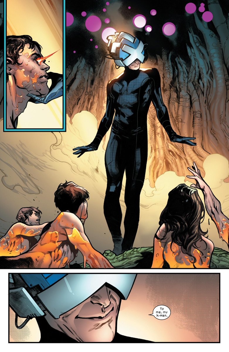 And so they conquer death itself. Now thanks to the resurrection protocols, mutants are virtually inmortal. The promise of a new start is theirs forever. That is as long as they have The Five or a backup in case something happens to these miraculous bunch (Which we know they do)