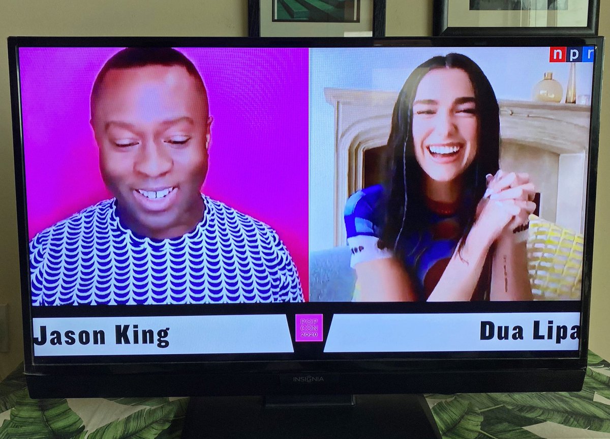 stuartsymington's tweet photo. On releasing Future Nostalgia in a pandemic, @DUALIPA reflects “it’s taught me so much patience... it’s given me time to soak in the music. I’m really proud of myself with this record. I’ve really found my feet as a musician and songwriter.” #PopCon2020 https://t.co/26JzJIYeJS https://t.co/s3AC1EWh2t