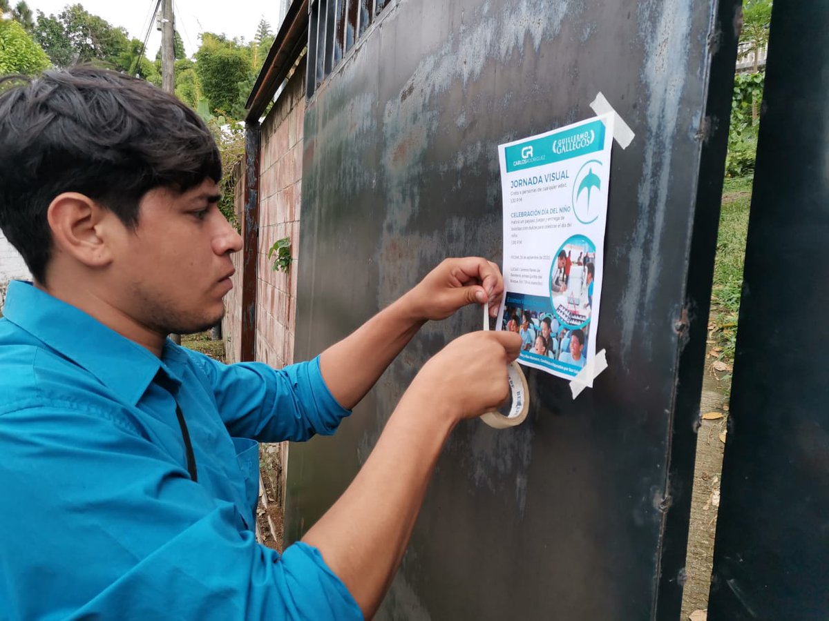 GANA_2024's tweet photo. Seguimos trabajando promoviendo una campaña visual y celebracion Dia del Niño, gracias a nuestro diputado @GGallegos24 🦅 y #CarlosRodríguez 👏🏻 #TeamGana
#LosBuenosSomosMas 🇸🇻 https://t.co/1FrpRT36yT