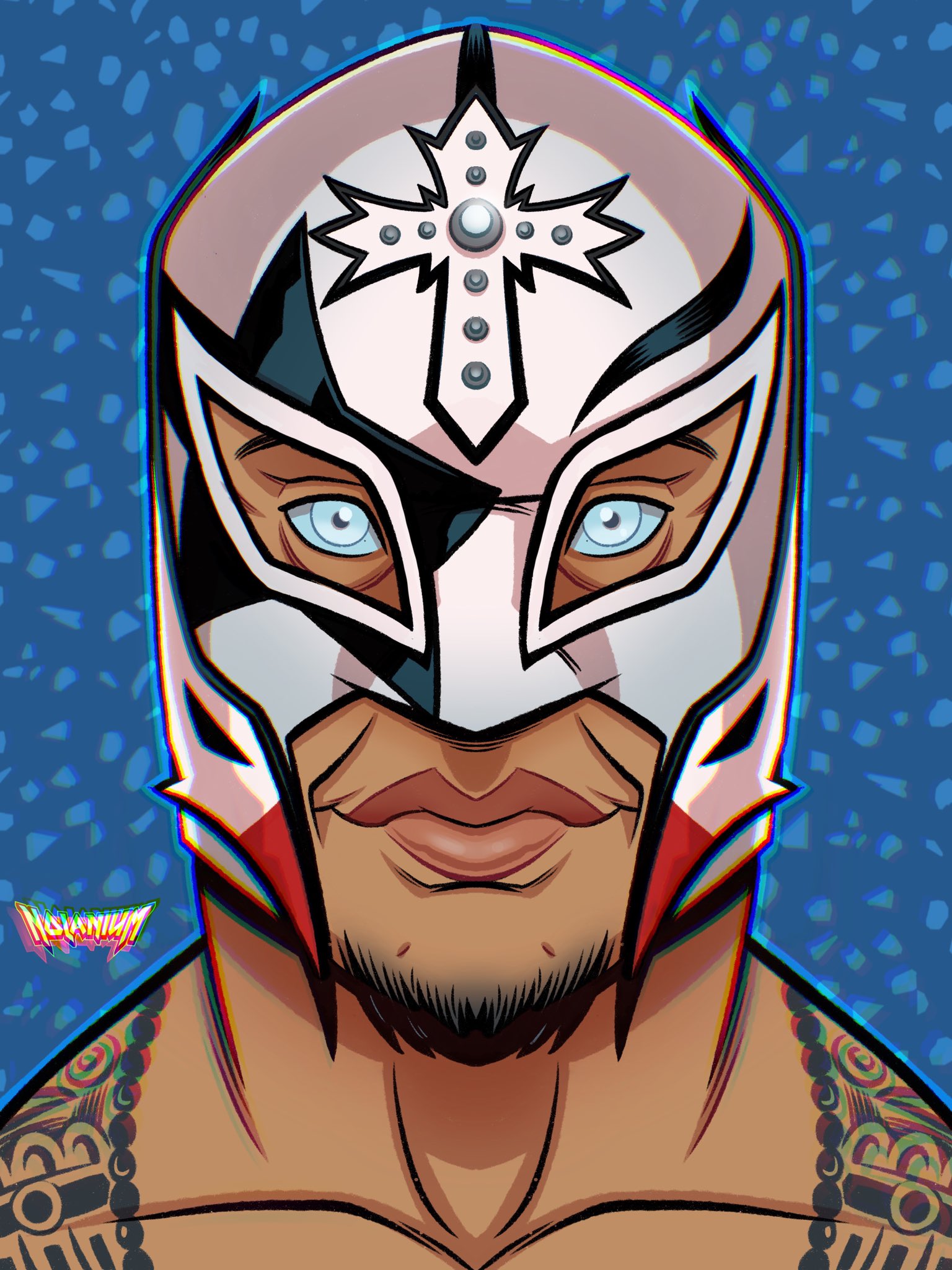Nolanium Auf Twitter I Absolutely Loved Seeing Reymysterio Paul Stanley Inspired Mask Last Week On Raw It S Got Me Thinking About Doing A Series Of Rey S Masks Over The Next Couple Of