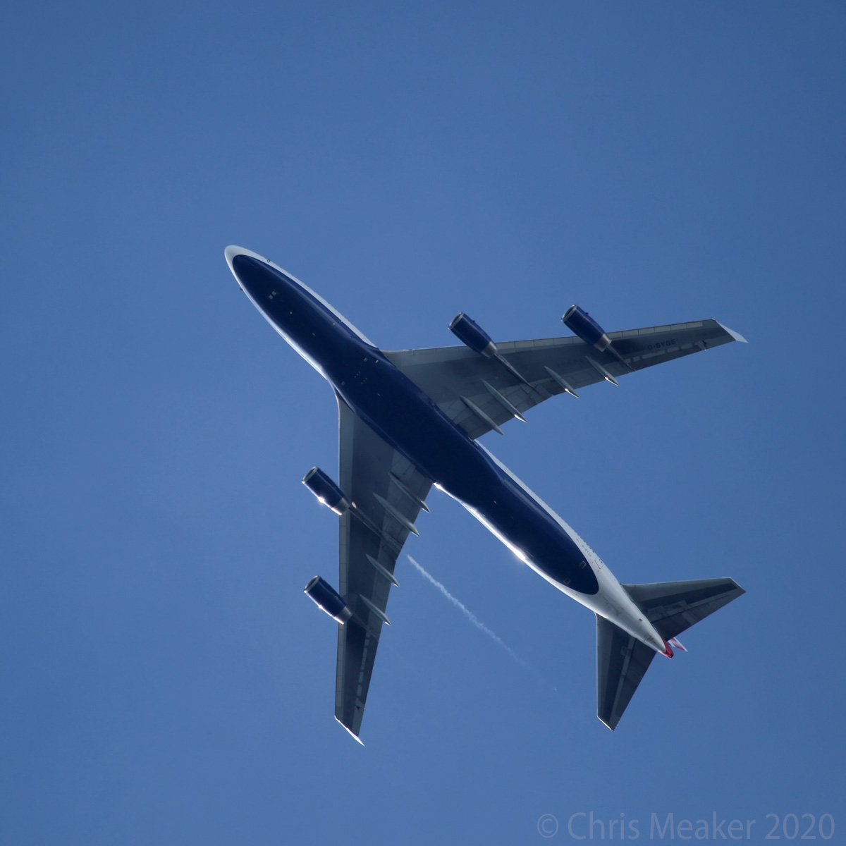 chrismeaker29's tweet photo. Right place today as a break in the weather reveals @British_Airways #Boeing747 G-BYGE making its final flight from @Cardiff_Airport to @CotswoldAirport
Flying further south than expected, it passed over the house at 9.000ft.
Next one 12:00pm Saturday going to #StAthans
#QOTS https://t.co/Z9mVRQQzDL