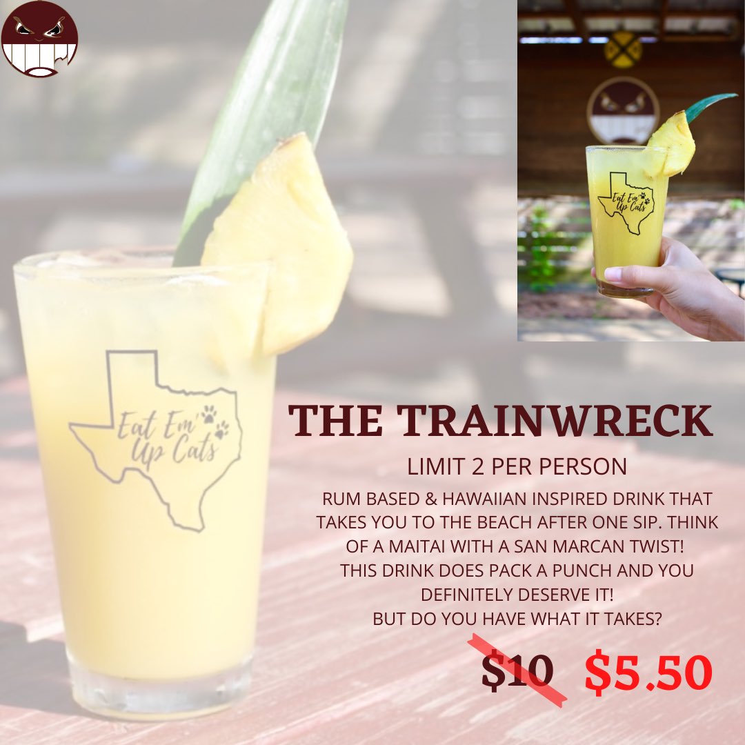 Let us be your pregame partner Thursday, Friday and Saturday nights 7-10pm! Limit 2 so you’re not a wreck🚧🚨
