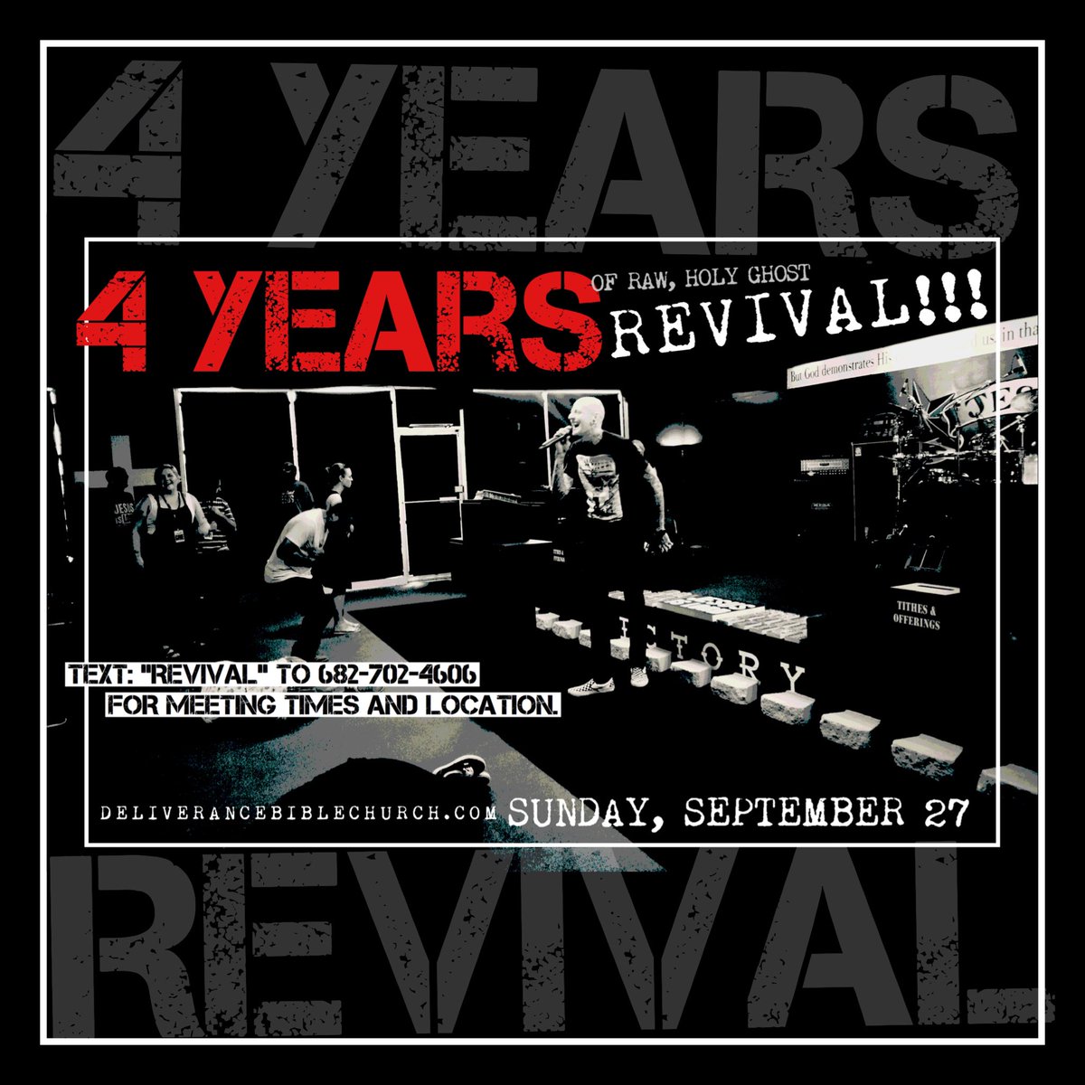 DBCHurst's tweet photo. 4 YEARS OF REVIVAL!!!
#Sunday #Hurst #Texas
#Raw #HolyGhost #Revival https://t.co/zyrHTMdFjm