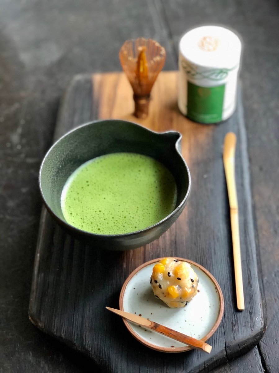 chafinity's tweet photo. "Wagashi" is a traditional Japanese sweet made of bean paste, rice and fruits served in a formal tea ceremony. As the western world defines the ultimate food/drink pairing as coffee and cake, our perfect duo includes a bowl of matcha paired with a wagashi. https://t.co/BDSlkQsrj0 https://t.co/cg4D6Rta3G