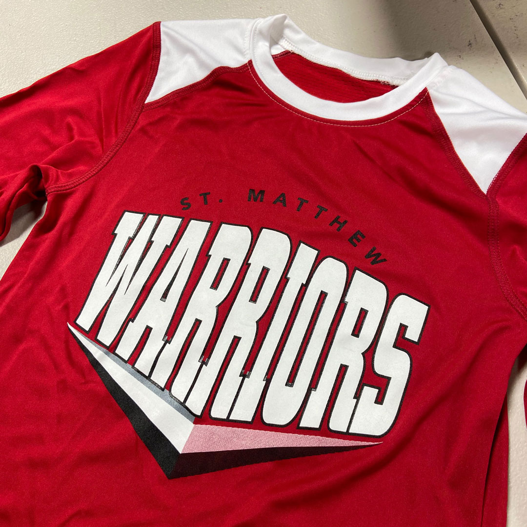 GO WARRIORS! It's never too late to think about new spirit wear for this school year! Call us at 317-613-4413 or email sales@distinctimages.net to start your project.
.
.
.
#schoolspirit #indianaschool #schoolgear #spiritwear #StMatthew