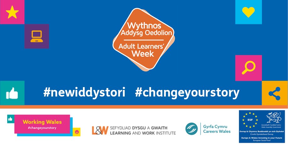 alwcymru's tweet photo. Gwych i gefnogi #wythnosaddysgoedolion
Great to support #adultlearnersweek
#newiddystori #changeyourstory #learnworkcymru https://t.co/OrH2knQ6am