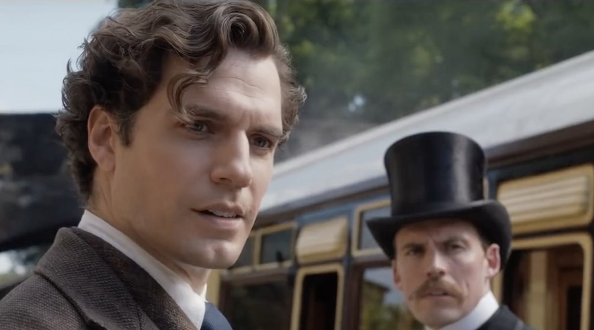 Like I'm sorry to bang on about it, the movie has nothing to do with it and never false advertised (this is not serious criticism), but you don't make Henry Cavill look this HOT in Victorian garb and then remove the character's iconic gay flatmate!? LIKE COME ON!...