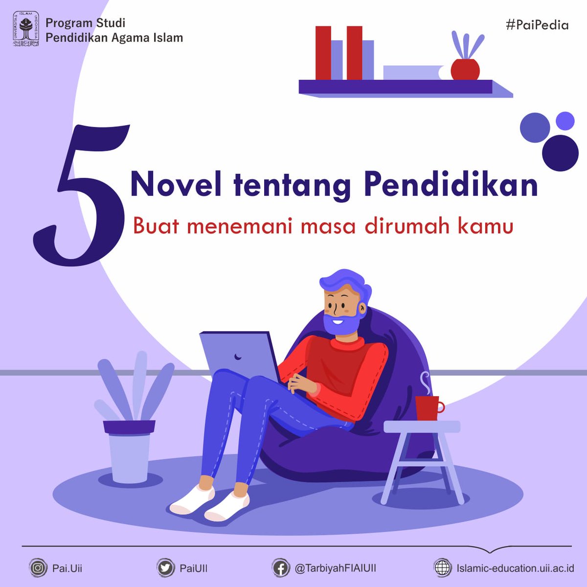 PaiUii's tweet photo. Halo semua 😊

Gimana masa di rumahnya?
Sebab pandemi, kita harus banyak berdiam diri di rumah kan.

Nah ini mimin kasih rekomendasi novel tentang pendidikan untuk menemani temen-temen selama di rumah ya. Yukk check it out 🥳
- A thread -

#novel
#paiuii
#pai #fiai #uiiyogyakarta https://t.co/3sfkh6Kah6
