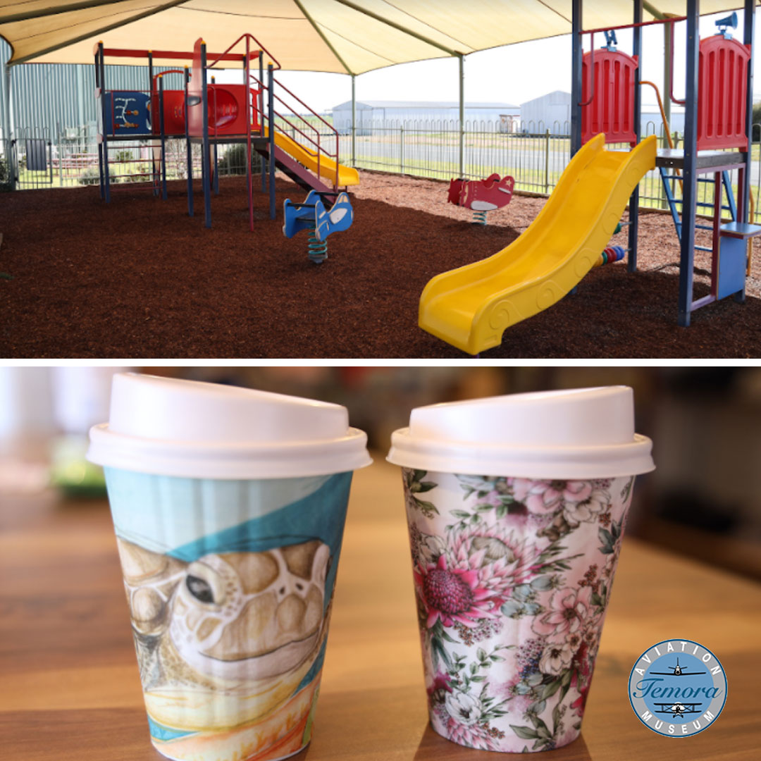TemoraAviation's tweet photo. Barista made coffee, sweet treats and an aviation themed playground- what more do you need?

Head to the Temora Aviation Museum to relax whilst the kids play! ☕🍰

And if you want to look around the Museum too, follow the link in our Profile to purchase tickets! https://t.co/zIDGHSgPLL