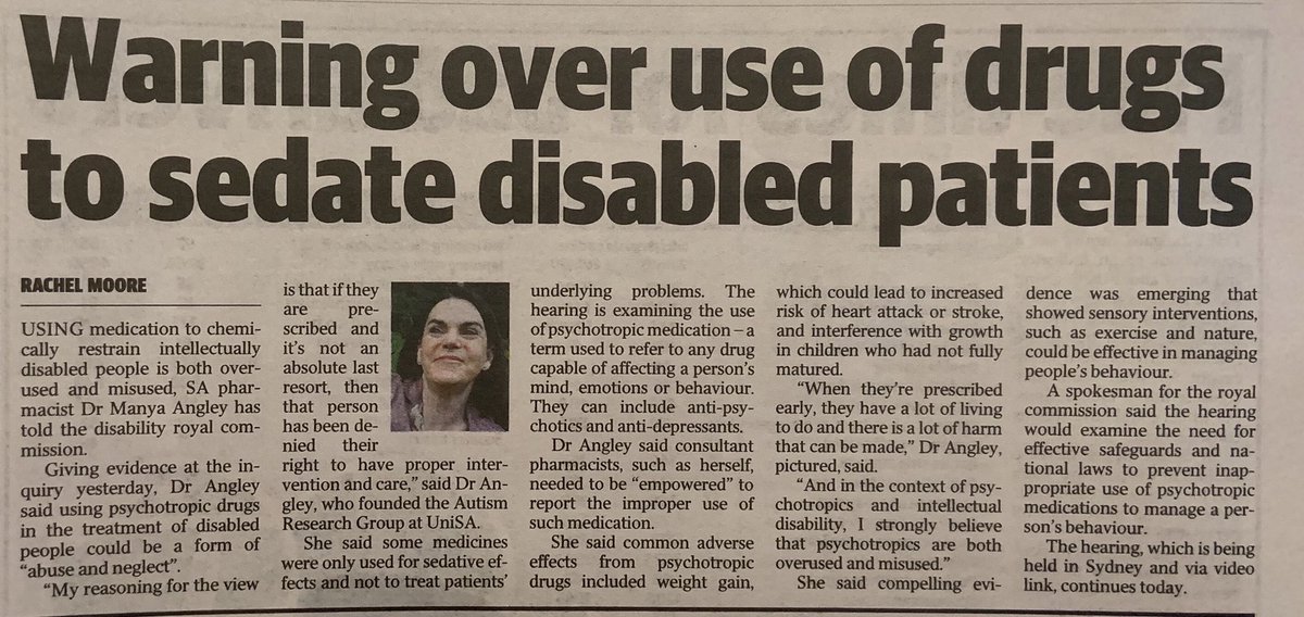 Happy Pharmacists day! #Pharmacists can identify #chemicalrestraint prescribed &amp; used in vulnerable people, &amp; support #deprescribing #proudtobeapharmacist #medicinexpert #medicationsafety #disabilityroyalcommission @DRC_AU @RoyalAged