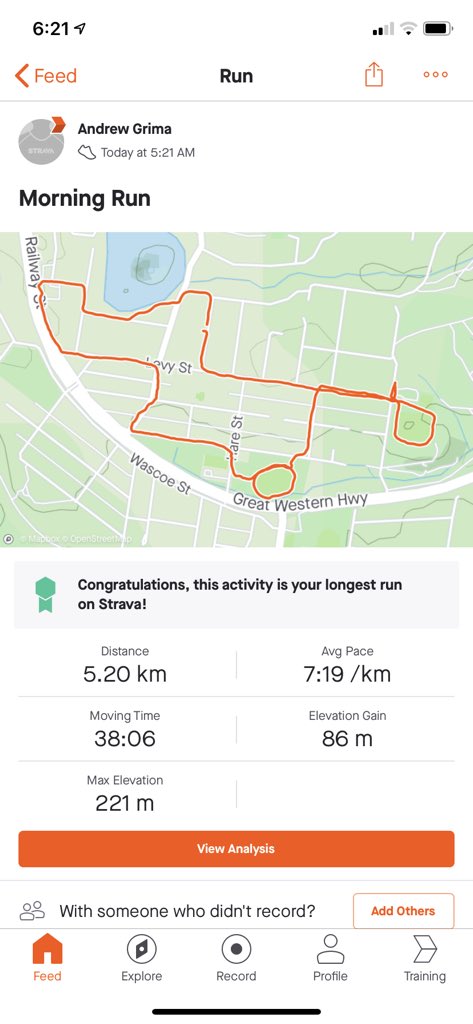 avjgrima1's tweet photo. Hey, I am helping a great cause. Check out  https://t.co/YwbiGyJy9X This morning I nailed 4  #cgchallenge - 6km around #NepeanRiver in #Penrith.  That means 50 km this week either running or mountain bike. We’re keeping open donations until 31 October and so it’s not too late. https://t.co/9tp7Zp3kw9