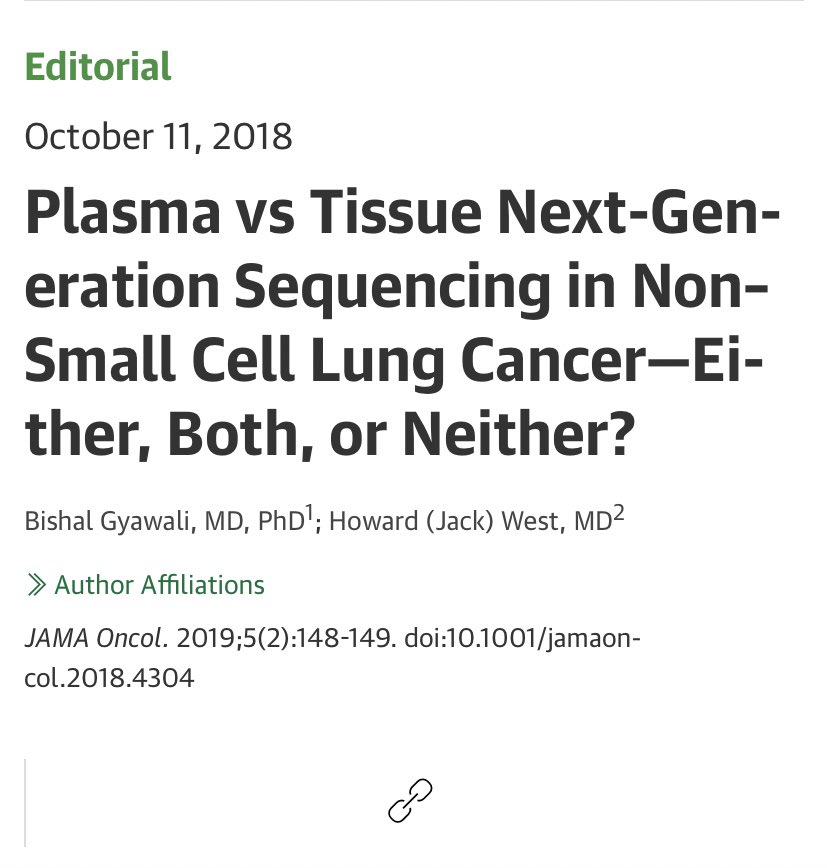 The title says it all. Learned a lot from  @JackWestMD by working on this piece.  https://jamanetwork.com/journals/jamaoncology/fullarticle/2705603