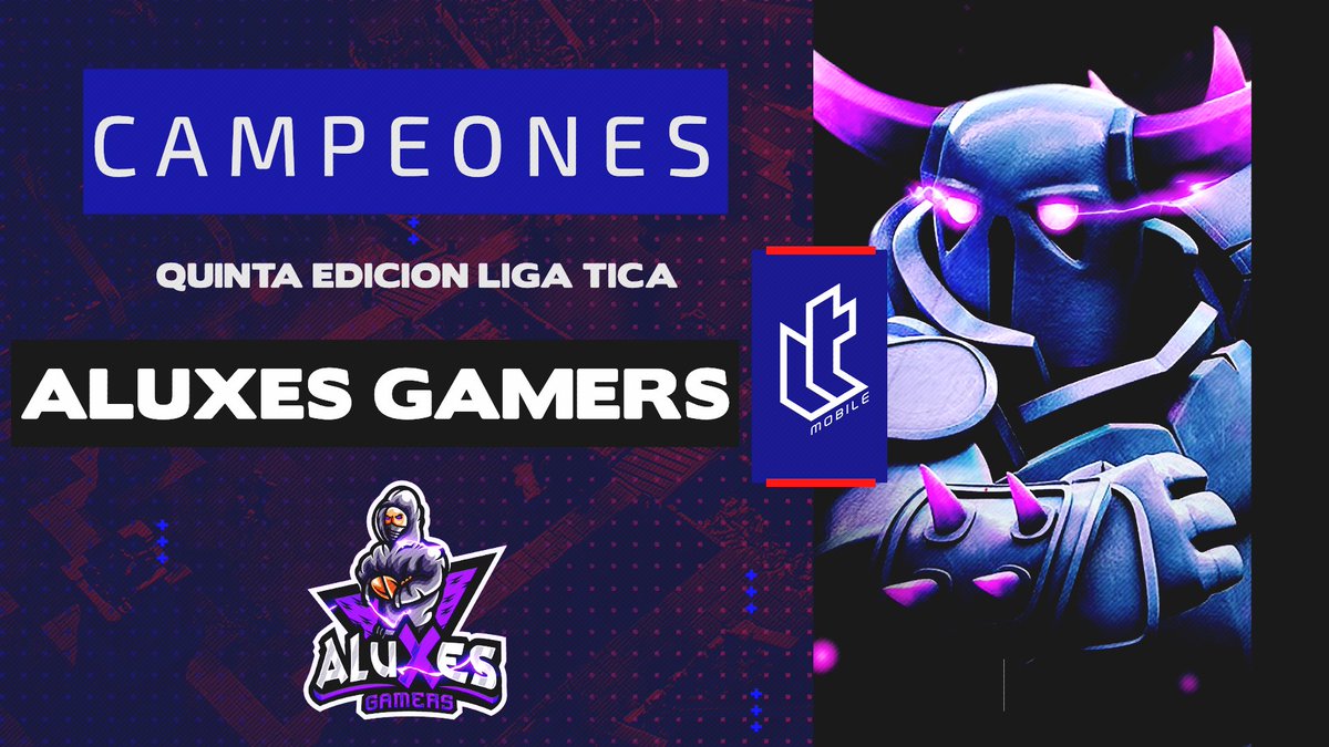 LIGA TICA MOBILE (@ligaticagg) on Twitter photo ‼️Tenemos campeón de la Quinta Edición de la Liga Tica‼️
🥇<a href="/AluXesGamers/">Alejandro Valerio Espinoza</a>
🥈<a href="/EmiratesLegends/">Emirates Legends</a>
🥉<a href="/Red_EmpireGG/">Red Empire</a>
• Felicidades Aluxes Gamers por demostrar carácter y nunca rendirse, sin duda alguna más que merecido el campeonato.
•Gracias a los demás equipos por participar ‼️Tenemos campeón de la Quinta Edición de la Liga Tica‼️
🥇<a href="/AluXesGamers/">Alejandro Valerio Espinoza</a>
🥈<a href="/EmiratesLegends/">Emirates Legends</a>
🥉<a href="/Red_EmpireGG/">Red Empire</a>
• Felicidades Aluxes Gamers por demostrar carácter y nunca rendirse, sin duda alguna más que merecido el campeonato.
•Gracias a los demás equipos por participar