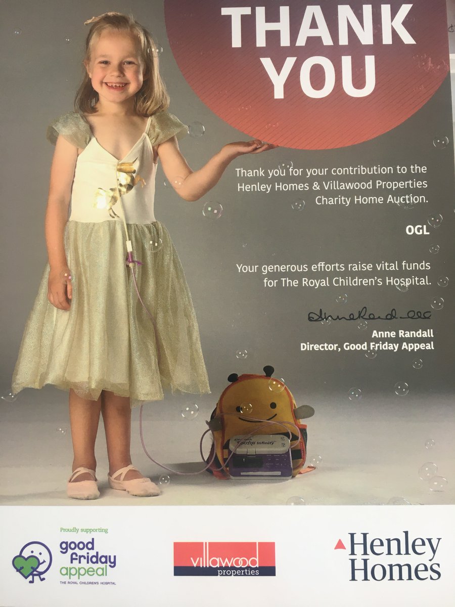 Another year of supporting The Royal Children’s Hospital and Good Friday Appeal <a href="/RCHMelbourne/">The Royal Children's Hospital, Melbourne</a> . 
We have been a proud supporter of RCH over the last 8 years... and more to come!
