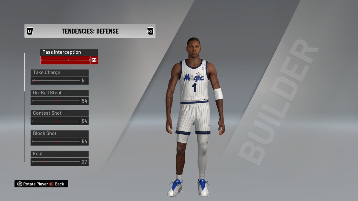 Tracy McGrady (All Time Magic) is a complete copy and paste of Brandon Roy (09-10 Blazers) for tendencies.These copy/paste jobs are ALL OVER the  #NBA2K21  roster. Literally spreadsheet copy/paste.This is also why they average like 10 PPG when doing a sim, and play poor against