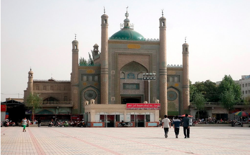 This was largely preserved (albeit slightly faded) under official government herritage protection until the crackdown in Xinjiang.
