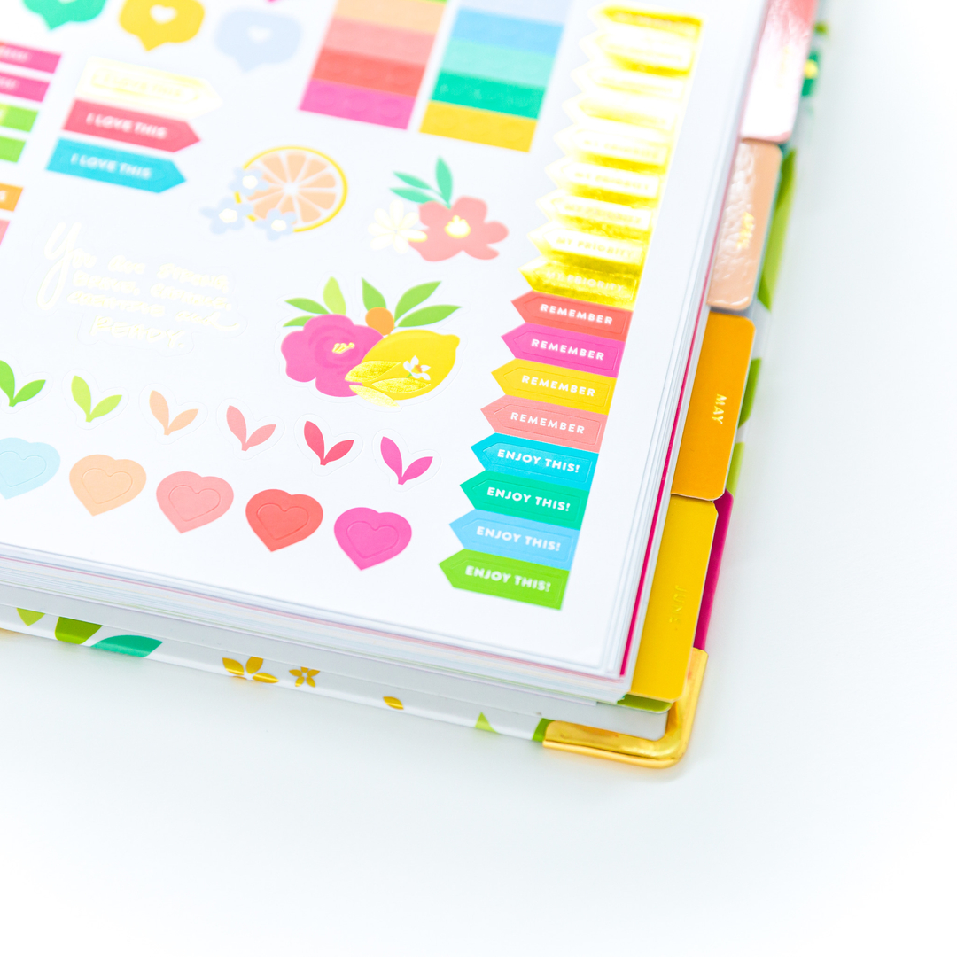 Here's another fun look at a fan-favorite part of #PowerSheets—STICKERS! 🌸🍋💗

Did you know each set of PowerSheets comes with a set of goal-setting stickers? You'll love the fun new designs this year! Perfect for marking events, color-coding your goals for easy referen