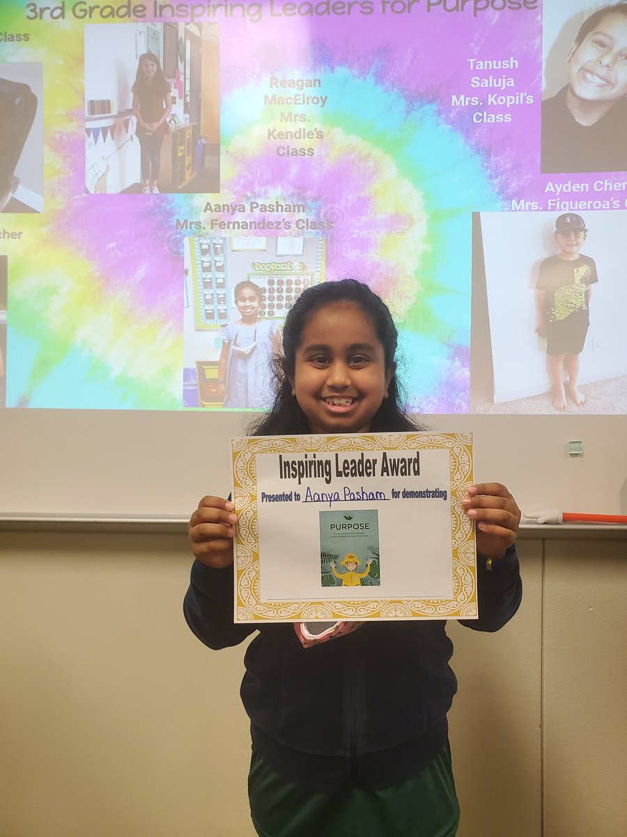 Congratulations to our Purpose Character Trait Award winner!! I love how she sets goals and achieves them!! <a href="/McSpeddenES/">McSpeddenES</a>